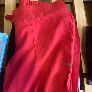 2x womens greys anatomy scrub pants watermelon color